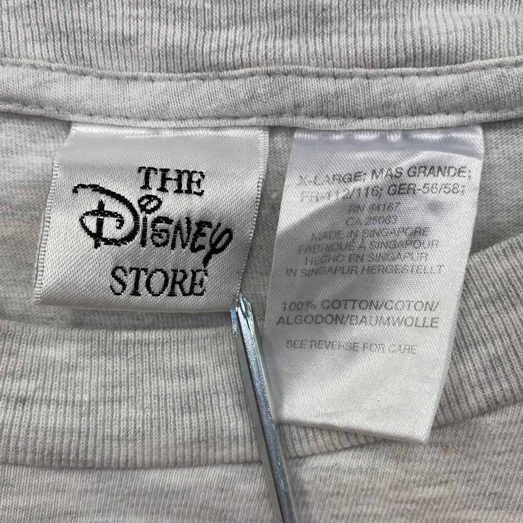～00s　Disney　ディズニー　Mickey　ミッキー　半袖Tシャツ　キャラクターT　霜降りグレー　XLサイズ　古着
