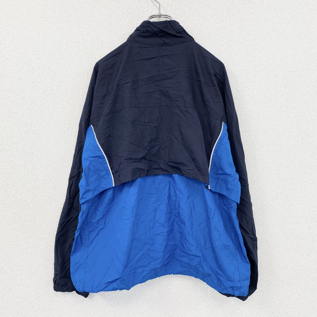 New Balance　ニューバランス　フルジップジャケット　紺　ネイビー　青　ブルー　Lサイズ　古着