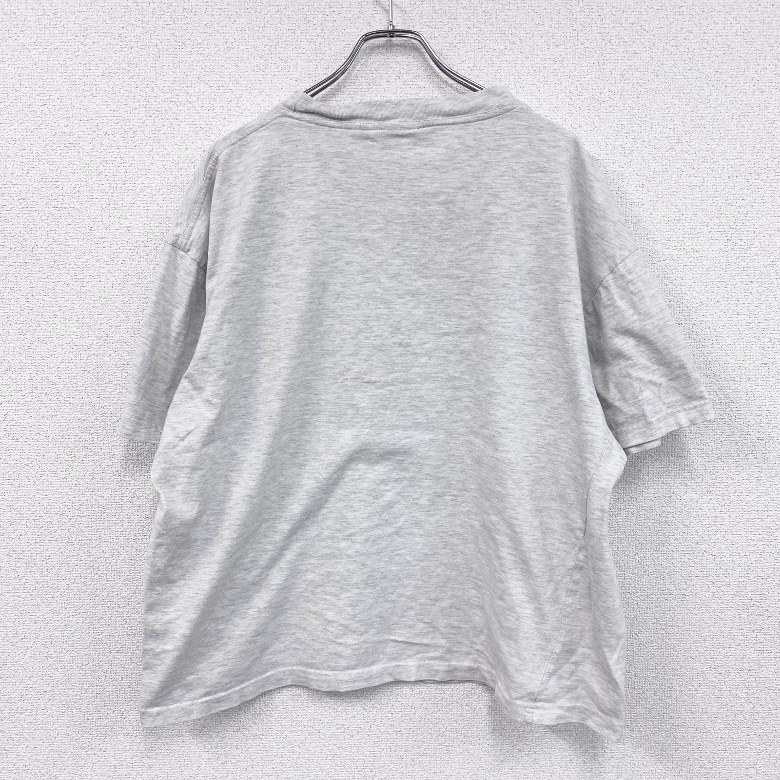 ～00s　Disney　ディズニー　Mickey　ミッキー　半袖Tシャツ　キャラクターT　霜降りグレー　XLサイズ　古着