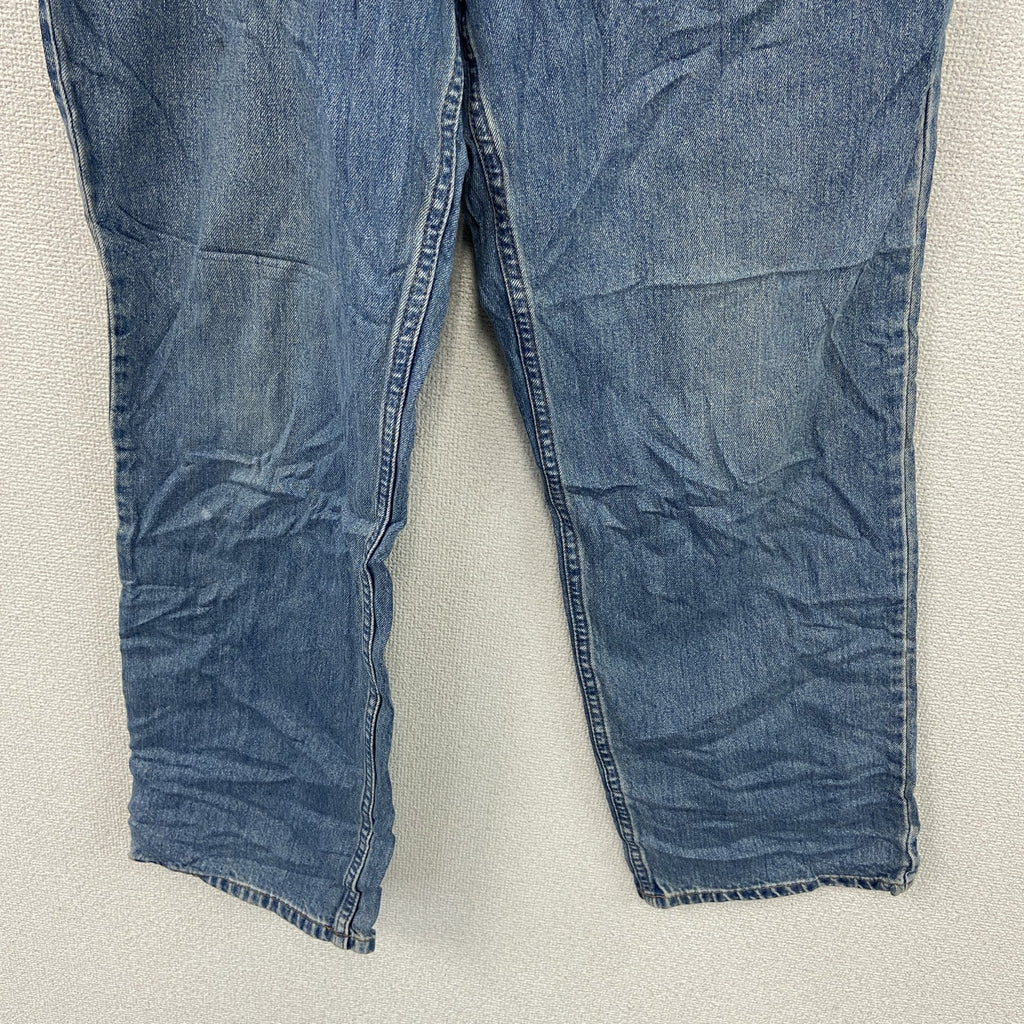 L.L.Bean　エルエルビーン　デニムパンツ/ジーンズ　ジップフライ　革パッチ　インディゴ　W36サイズ　古着