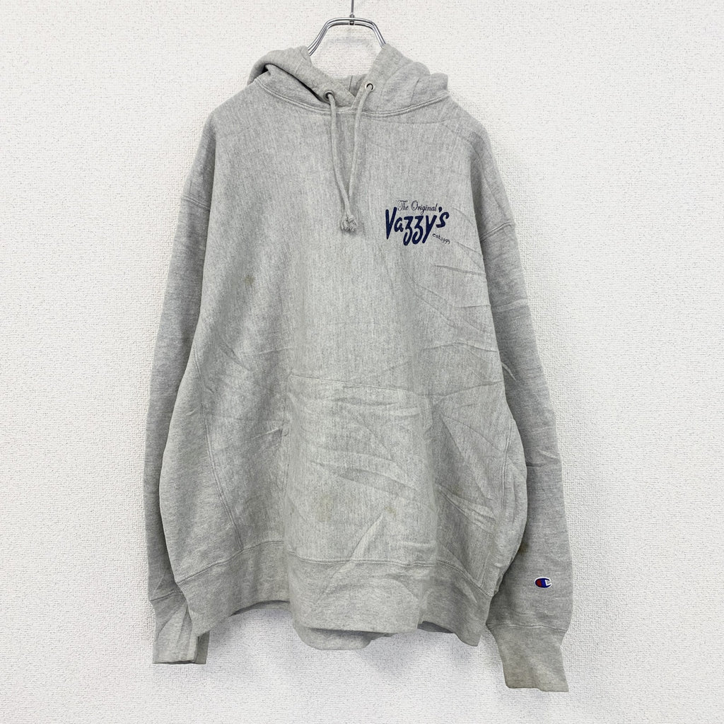 Champion　チャンピオン　リバースウィーブ　スウェットパーカー/フーディー　単色タグ　復刻　灰色　グレー　XLサイズ　古着