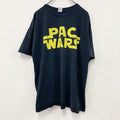 GILDAN　ギルダン　半袖プリントTシャツ　パロディT　PAC WARS　黒　ブラック　XLサイズ　古着
