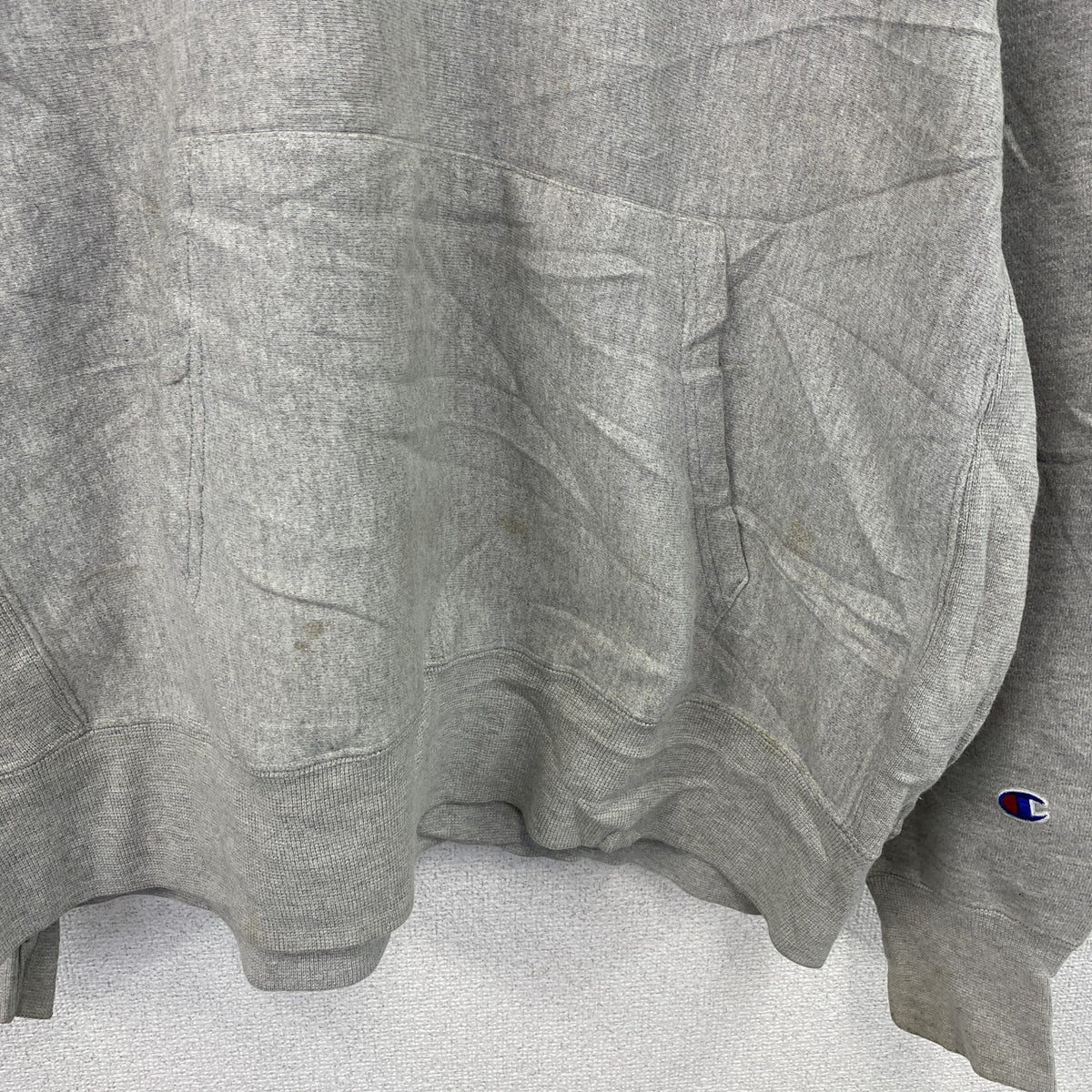 Champion　チャンピオン　リバースウィーブ　スウェットパーカー/フーディー　単色タグ　復刻　灰色　グレー　XLサイズ　古着