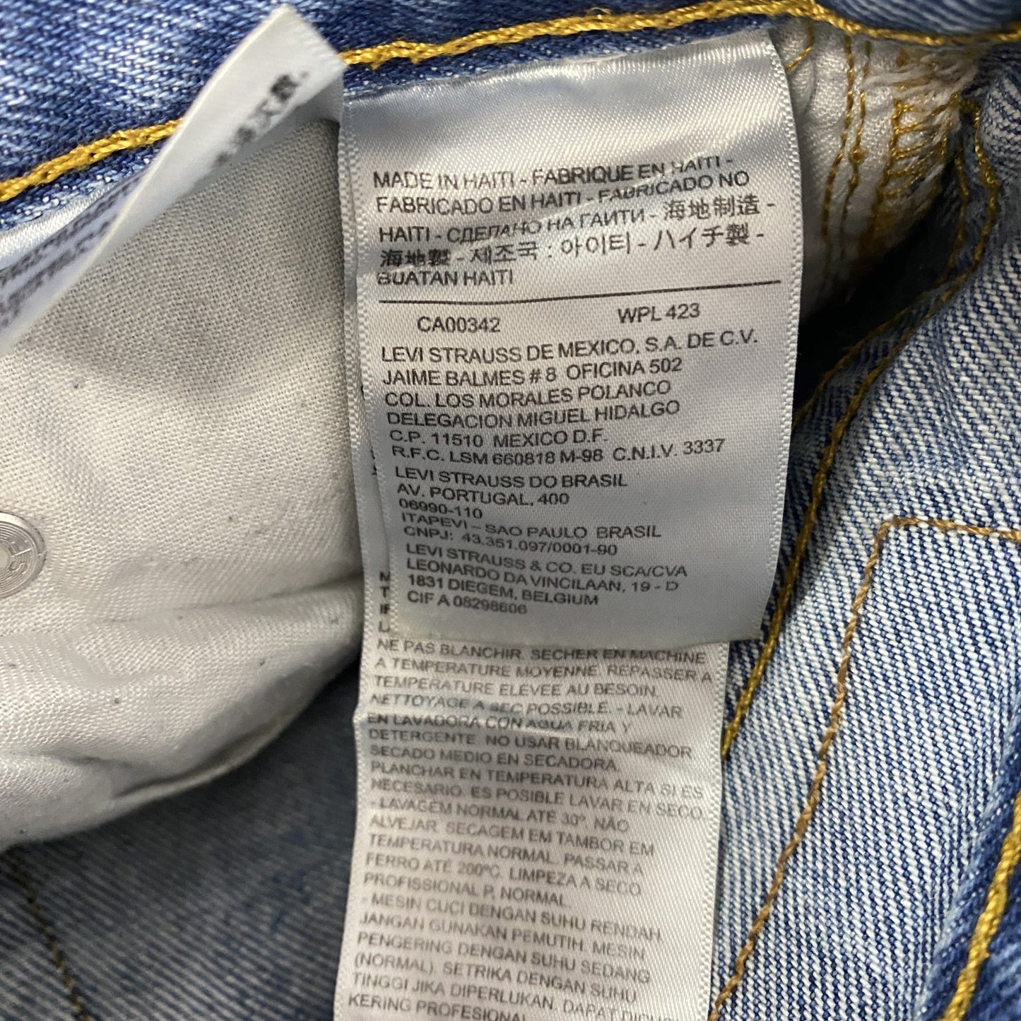 Levi’s　リーバイス　527　デニムパンツ/ジーンズ　縦落ち　鬼ヒゲ　インディゴ　W30サイズ