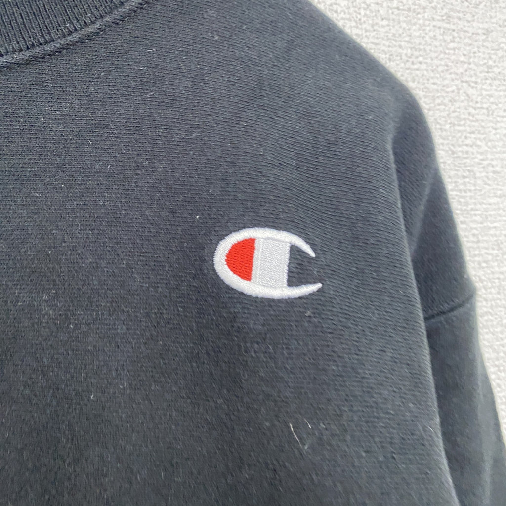 Champion　チャンピオン　リバースウィーブ　スウェット/トレーナー　黒　ブラック　XSサイズ　古着