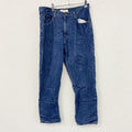 ～00s　L.L.Bean　エルエルビーン　デニムパンツ/ジーンズ　ジップフライ　革パッチ　ヴィンテージ　インディゴ　W34サイズ　古着