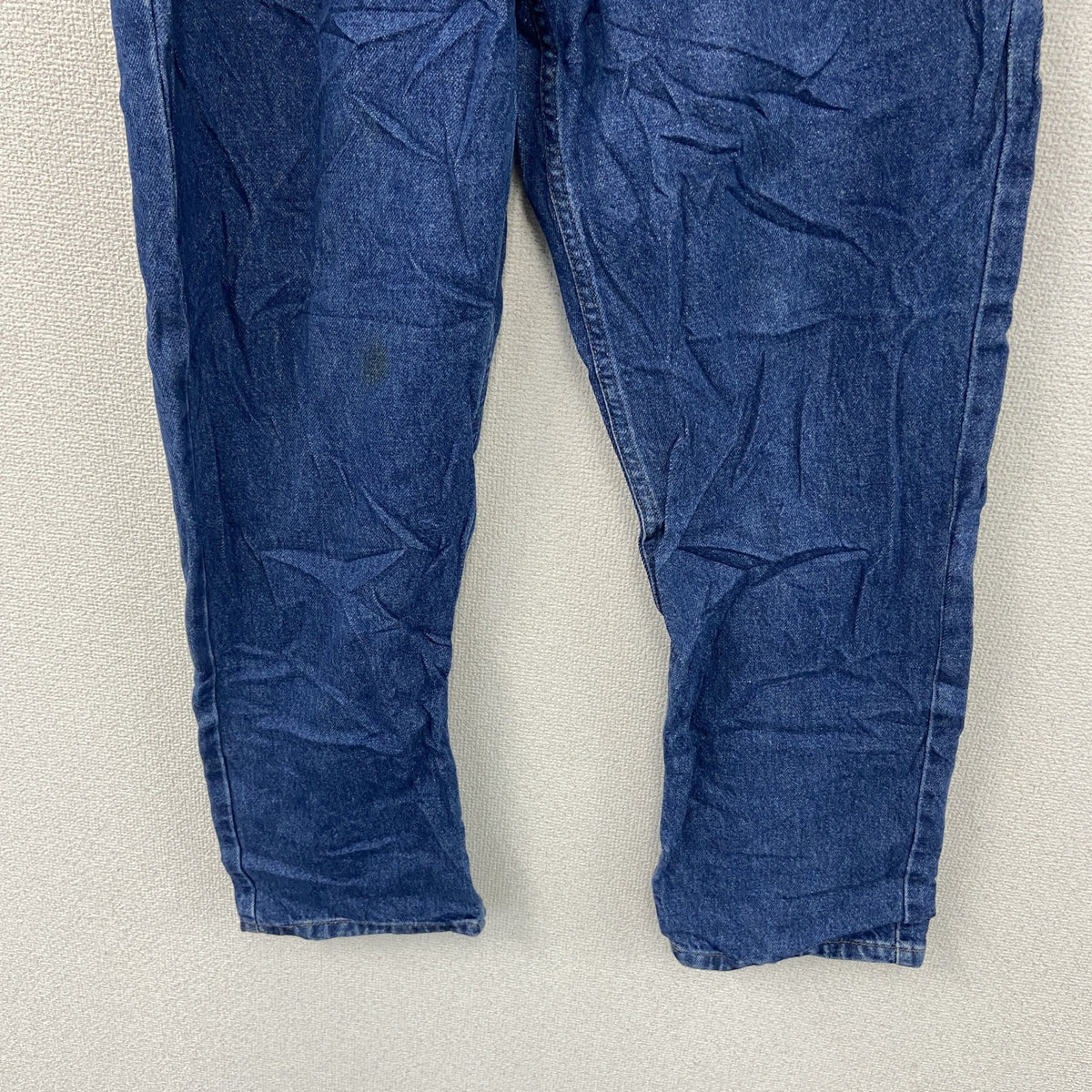 ～00s　L.L.Bean　エルエルビーン　デニムパンツ/ジーンズ　ジップフライ　革パッチ　ヴィンテージ　インディゴ　W34サイズ　古着