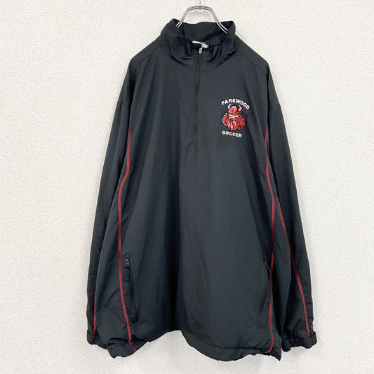 NIKE GOLF　ナイキゴルフ　フルジップナイロンジャケット　黒　ブラック　2XLサイズ