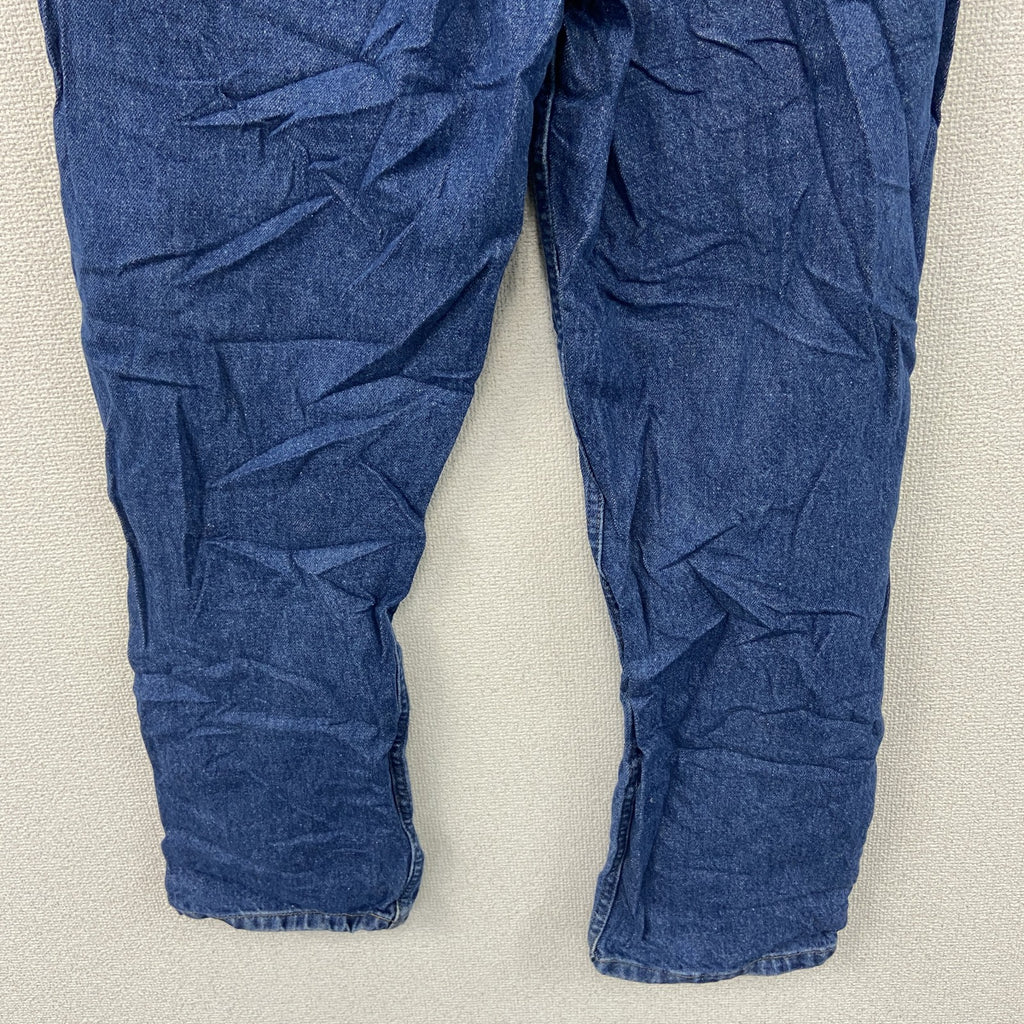 ～00s　L.L.Bean　エルエルビーン　デニムパンツ/ジーンズ　ジップフライ　革パッチ　ヴィンテージ　インディゴ　W34サイズ　古着