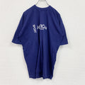 90s　LEMON COLLECTION　半袖プリントTシャツ　シングルステッチ　青　ブルー　XXLサイズ　　ヴィンテージ　古着