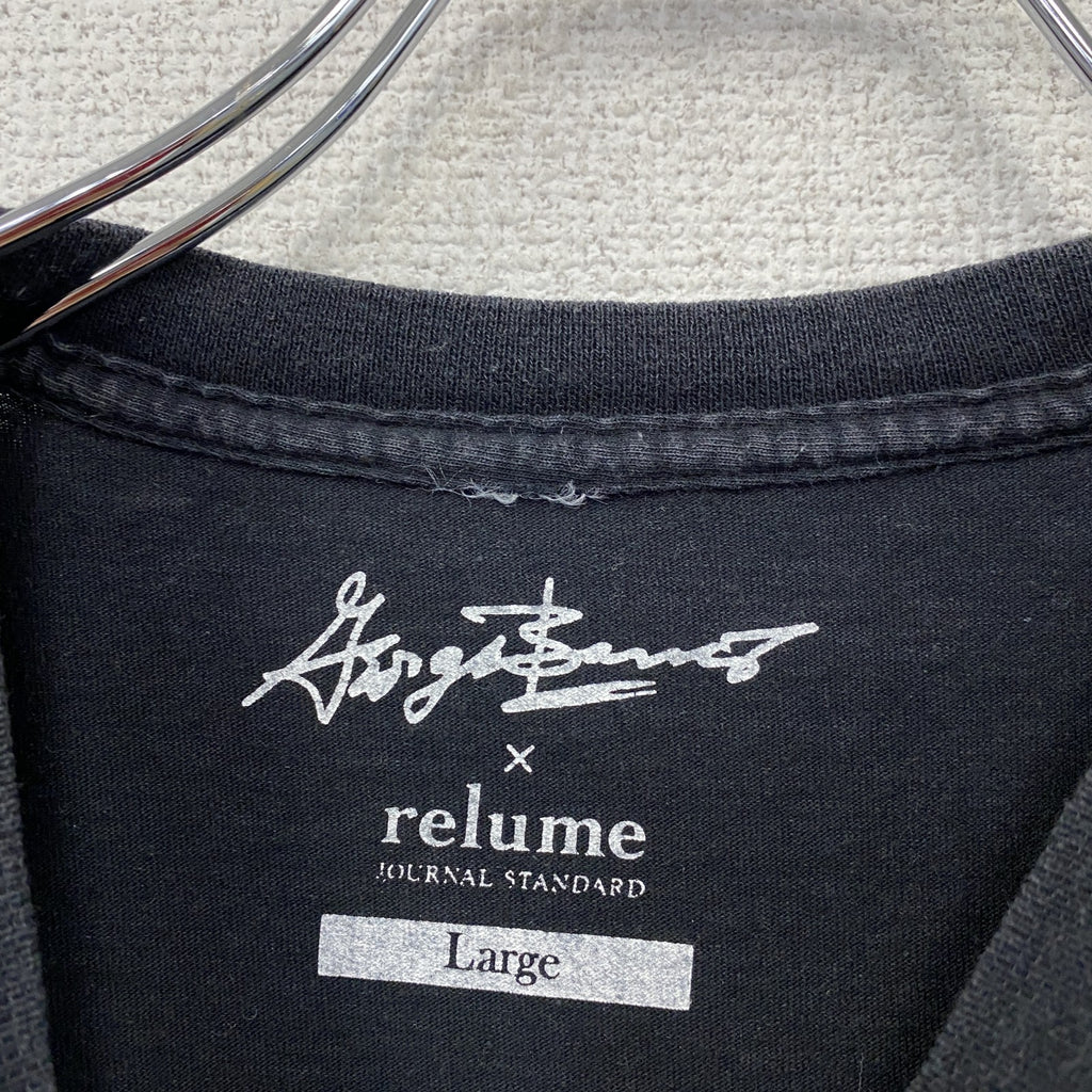 JOURNAL STANDARD relume　レリューム　ジョージバリス　マリリンモンロー　半袖プリントTシャツ　黒　ブラック　Lサイズ　古着