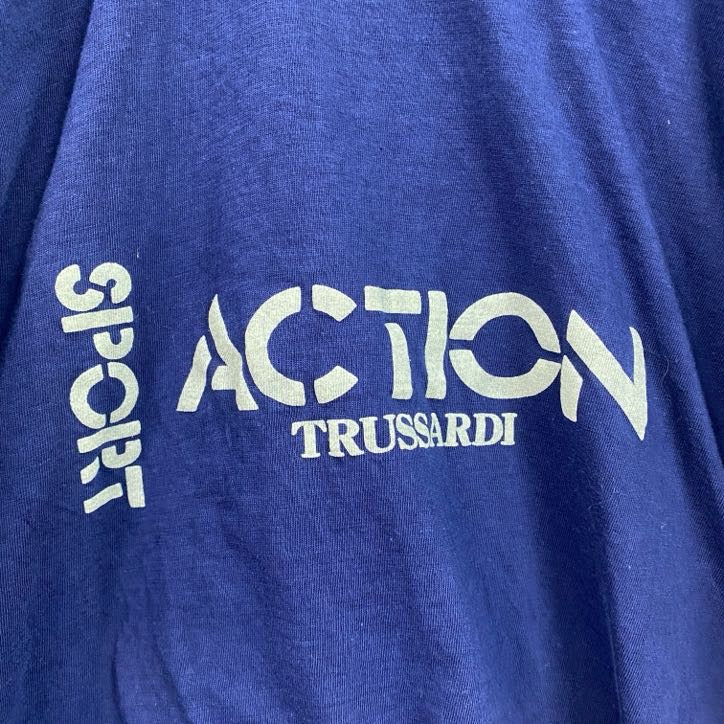90s　LEMON COLLECTION　半袖プリントTシャツ　シングルステッチ　青　ブルー　XXLサイズ　　ヴィンテージ　古着