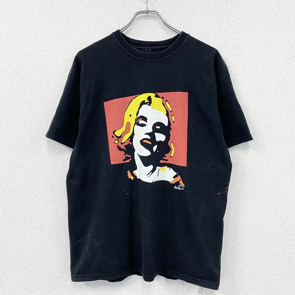 JOURNAL STANDARD relume　レリューム　ジョージバリス　マリリンモンロー　半袖プリントTシャツ　黒　ブラック　Lサイズ　古着