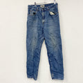 L.L.Bean　エルエルビーン　デニムパンツ/ジーンズ　ジップフライ　革パッチ　縦落ち　インディゴ　W33サイズ　古着