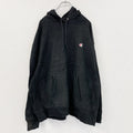 Champion　チャンピオン　リバースウィーブ　スウェットパーカー/フーディー　刺繍ロゴ　現行　黒　ブラック　2XLサイズ　古着
