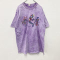 Hanes　ヘインズ　半袖プリントTシャツ　タイダイ柄　紫　パープル　2XLサイズ　古着