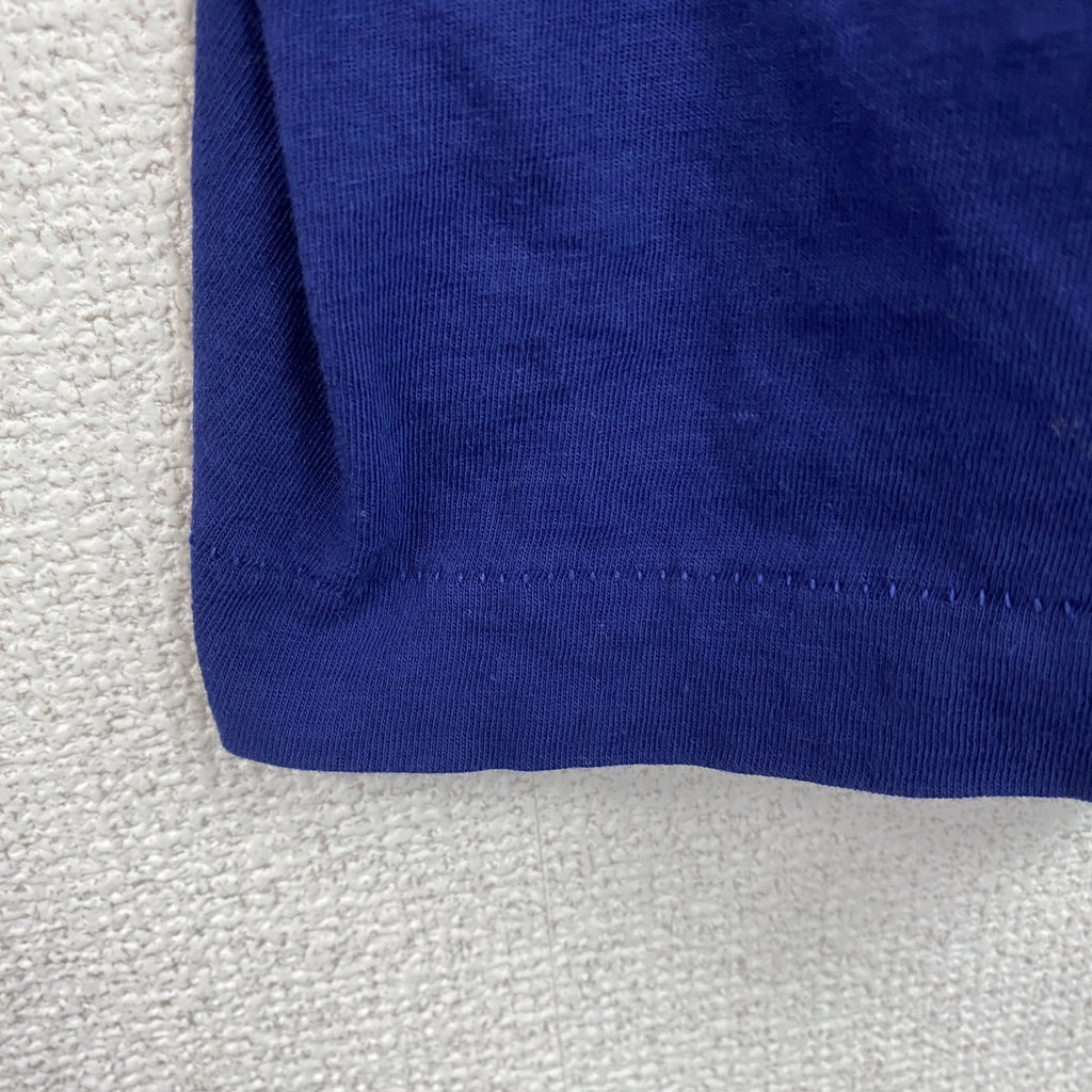 90s　LEMON COLLECTION　半袖プリントTシャツ　シングルステッチ　青　ブルー　XXLサイズ　　ヴィンテージ　古着
