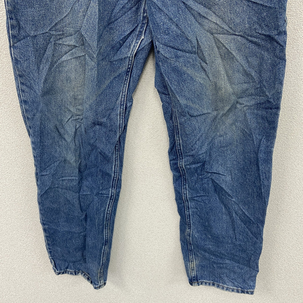 L.L.Bean　エルエルビーン　デニムパンツ/ジーンズ　ジップフライ　革パッチ　縦落ち　インディゴ　W33サイズ　古着
