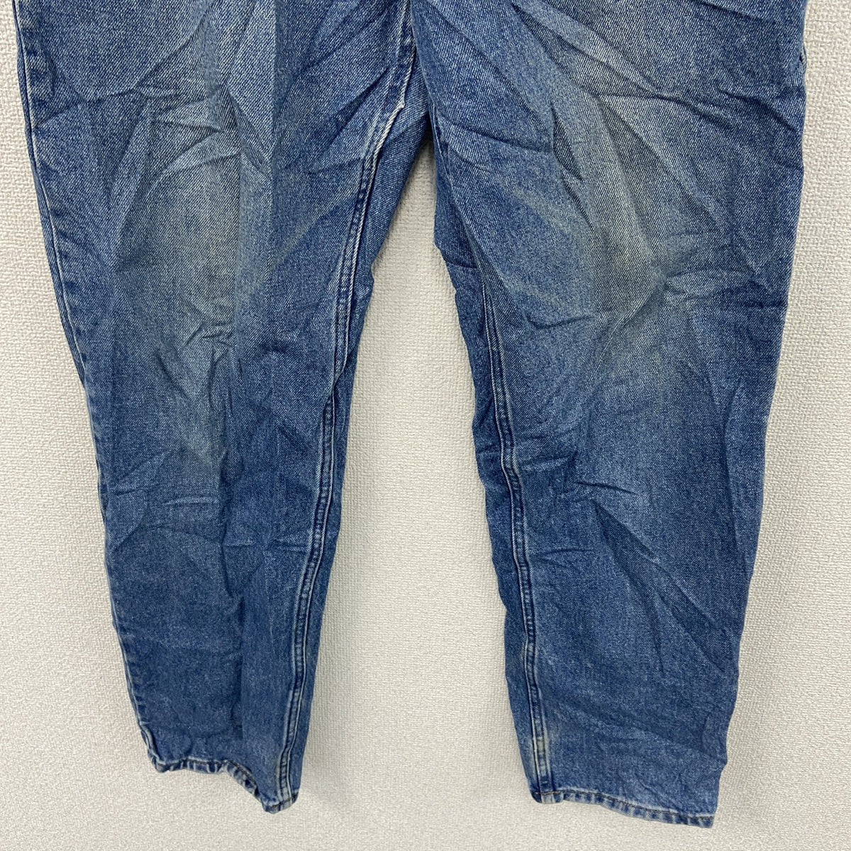 L.L.Bean　エルエルビーン　デニムパンツ/ジーンズ　ジップフライ　革パッチ　縦落ち　インディゴ　W33サイズ　古着
