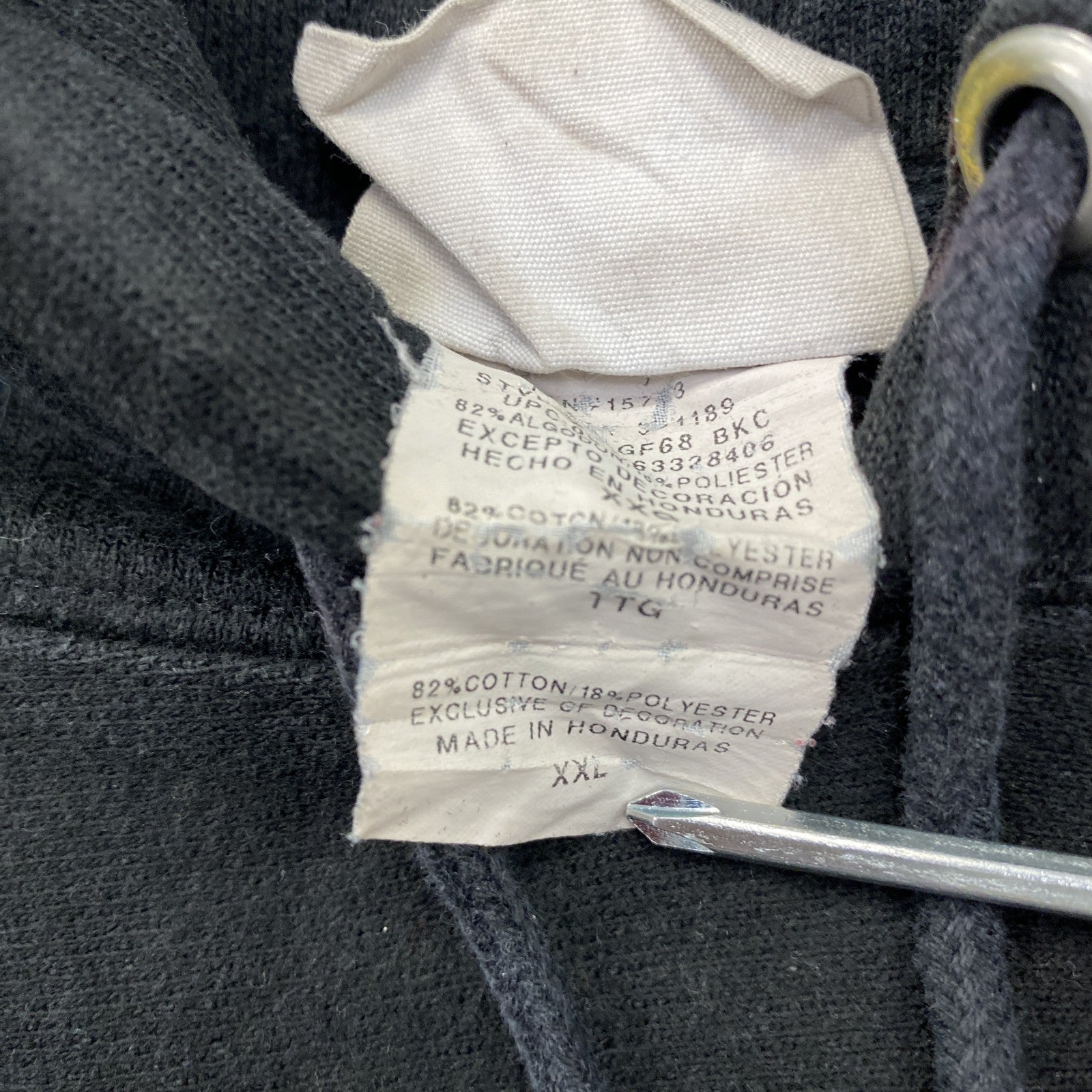 Champion　チャンピオン　リバースウィーブ　スウェットパーカー/フーディー　刺繍ロゴ　現行　黒　ブラック　2XLサイズ　古着