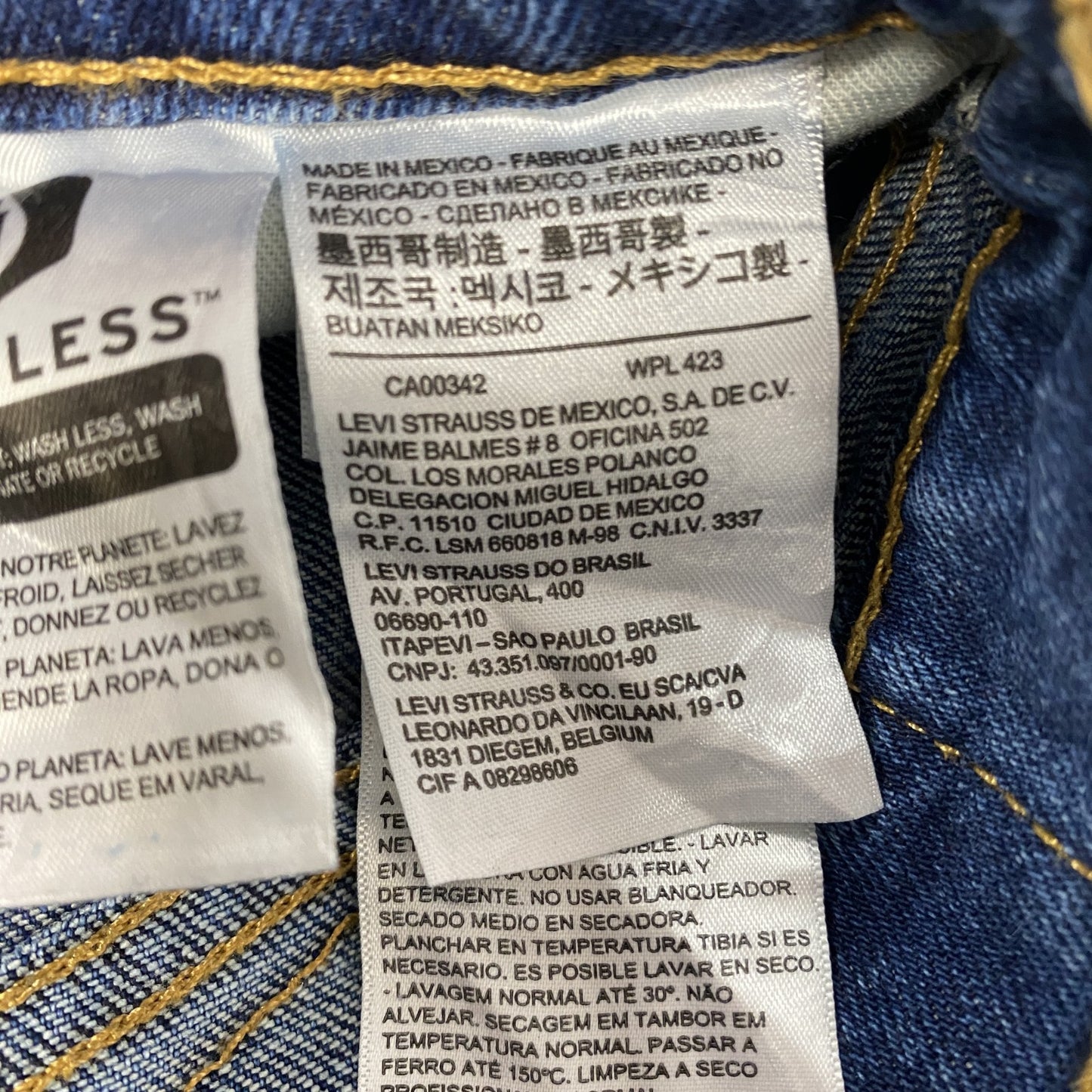Levi’s　リーバイス　デニムパンツ/ジーンズ　縦落ち　インディゴ　W30サイズ