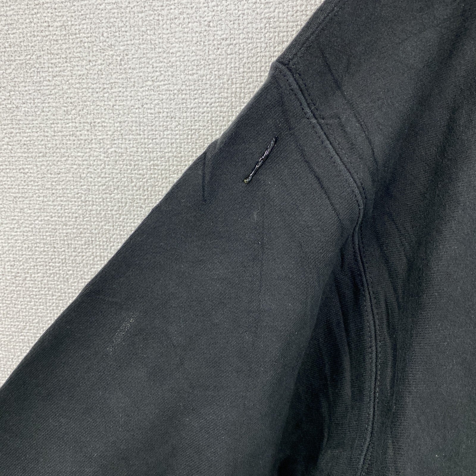 Champion　チャンピオン　リバースウィーブ　スウェットパーカー/フーディー　刺繍ロゴ　現行　黒　ブラック　2XLサイズ　古着