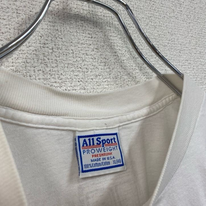 90s RUNDMC ヴィンテージ　Ｔシャツ　Ｌ　白 90s RUNDMC ヴィンテージTシャツL白