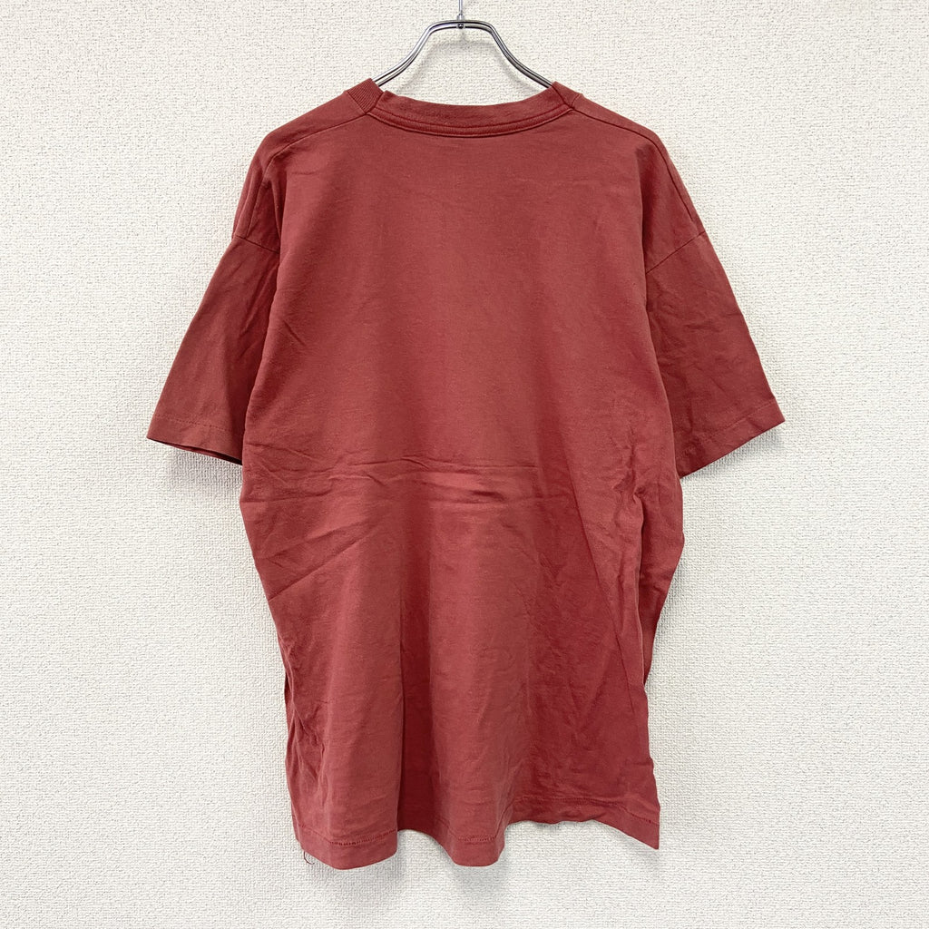 90s　FRUIT OF THE LOOM　FRIENDS　半袖ドラマTシャツ　シングルステッチ　赤　レッド　XLサイズ カットソー メンズ コットン 古着