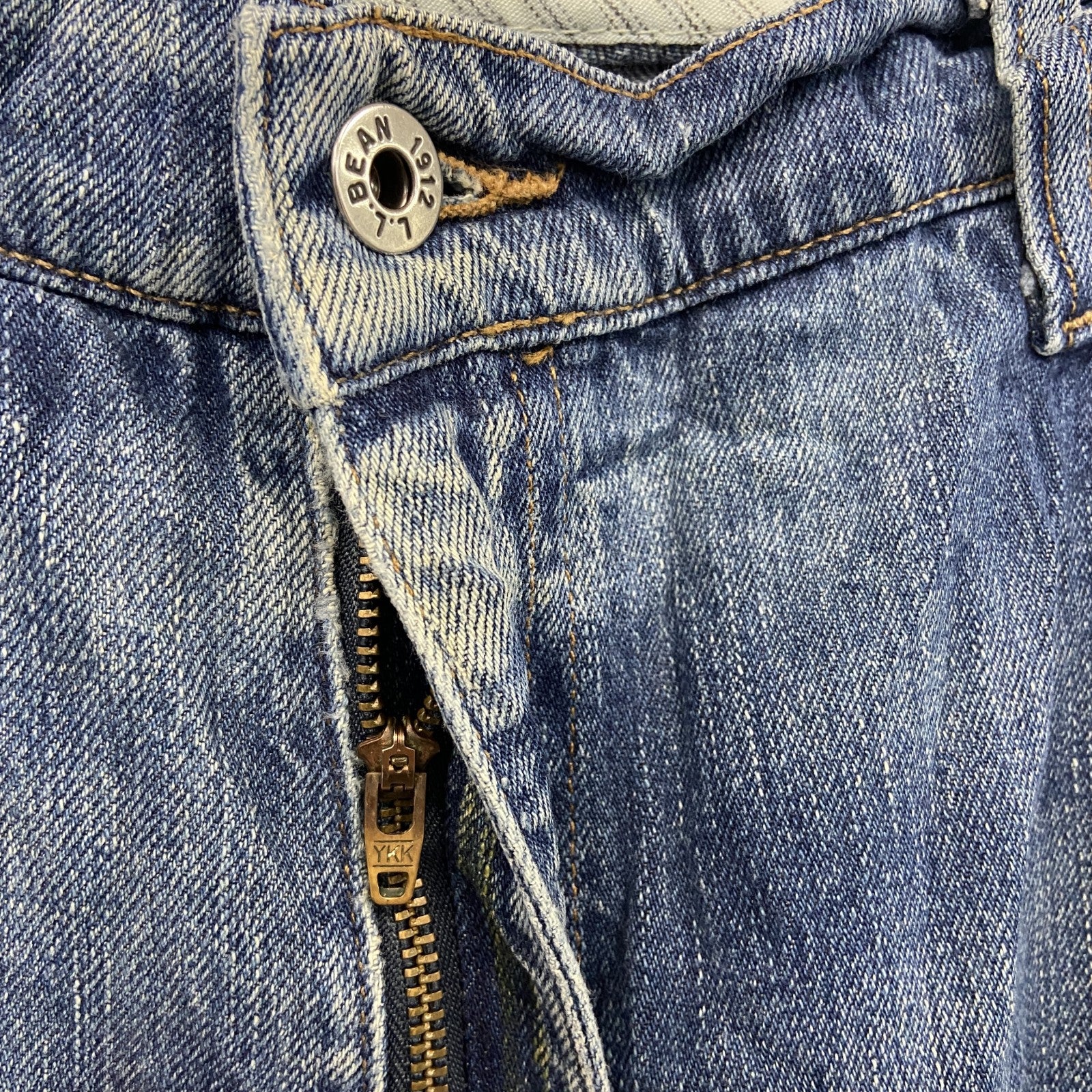 L.L.Bean　エルエルビーン　デニムパンツ/ジーンズ　ジップフライ　縦落ち　インディゴ　W40サイズ　古着