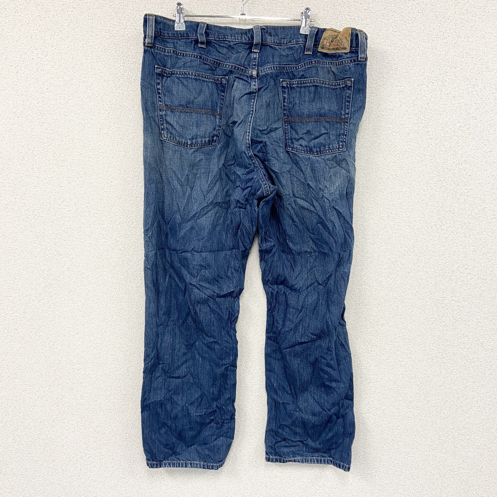 L.L.Bean　エルエルビーン　デニムパンツ/ジーンズ　ジップフライ　縦落ち　インディゴ　W40サイズ　古着