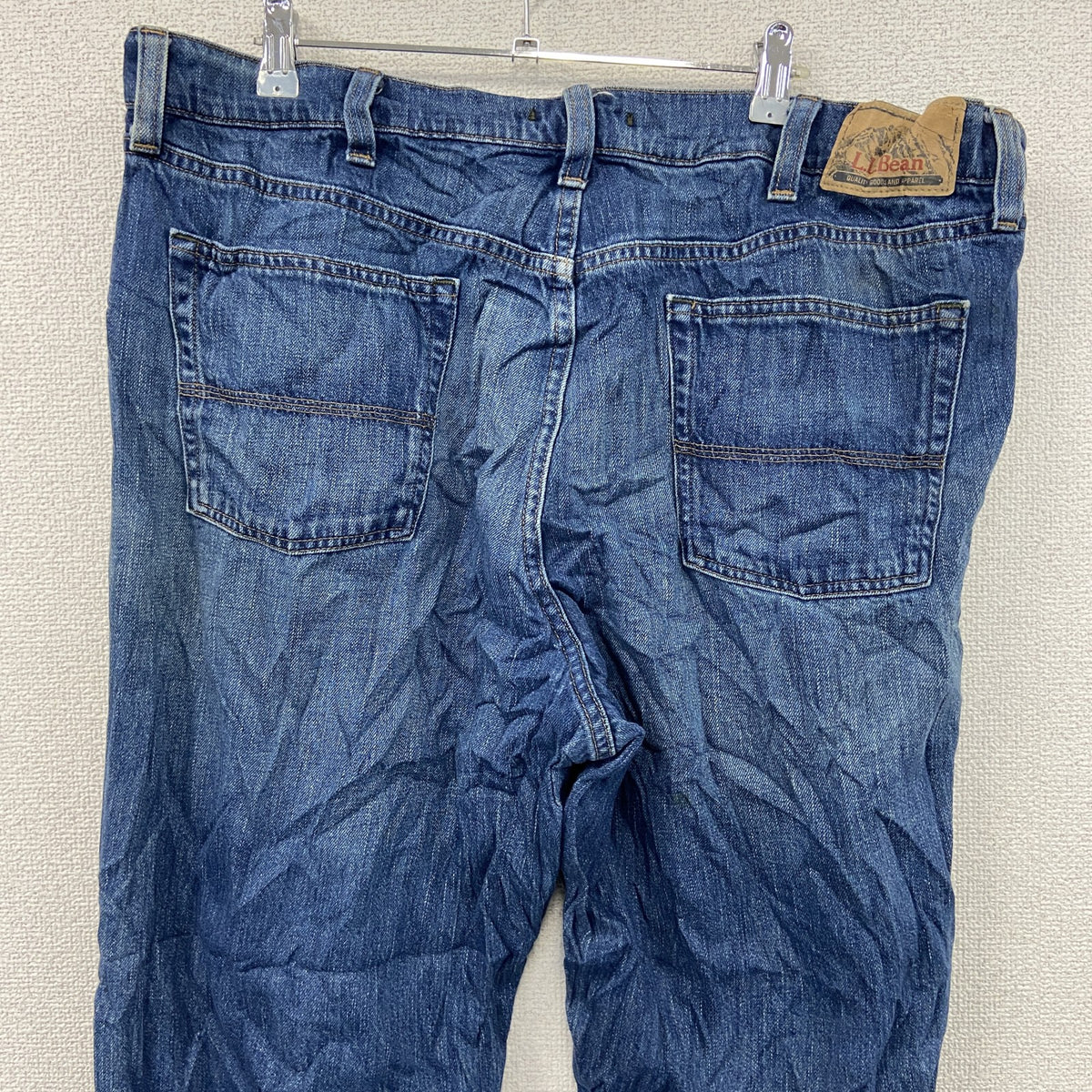 L.L.Bean　エルエルビーン　デニムパンツ/ジーンズ　ジップフライ　縦落ち　インディゴ　W40サイズ　古着