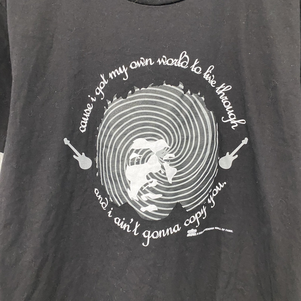 Jimi Hendrix　ジミヘンドリックス　半袖プリントバンドTシャツ　黒　ブラック　古着