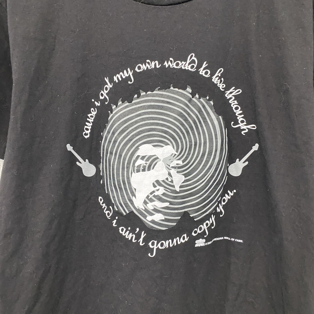 Jimi Hendrix　ジミヘンドリックス　半袖プリントバンドTシャツ　黒　ブラック　古着
