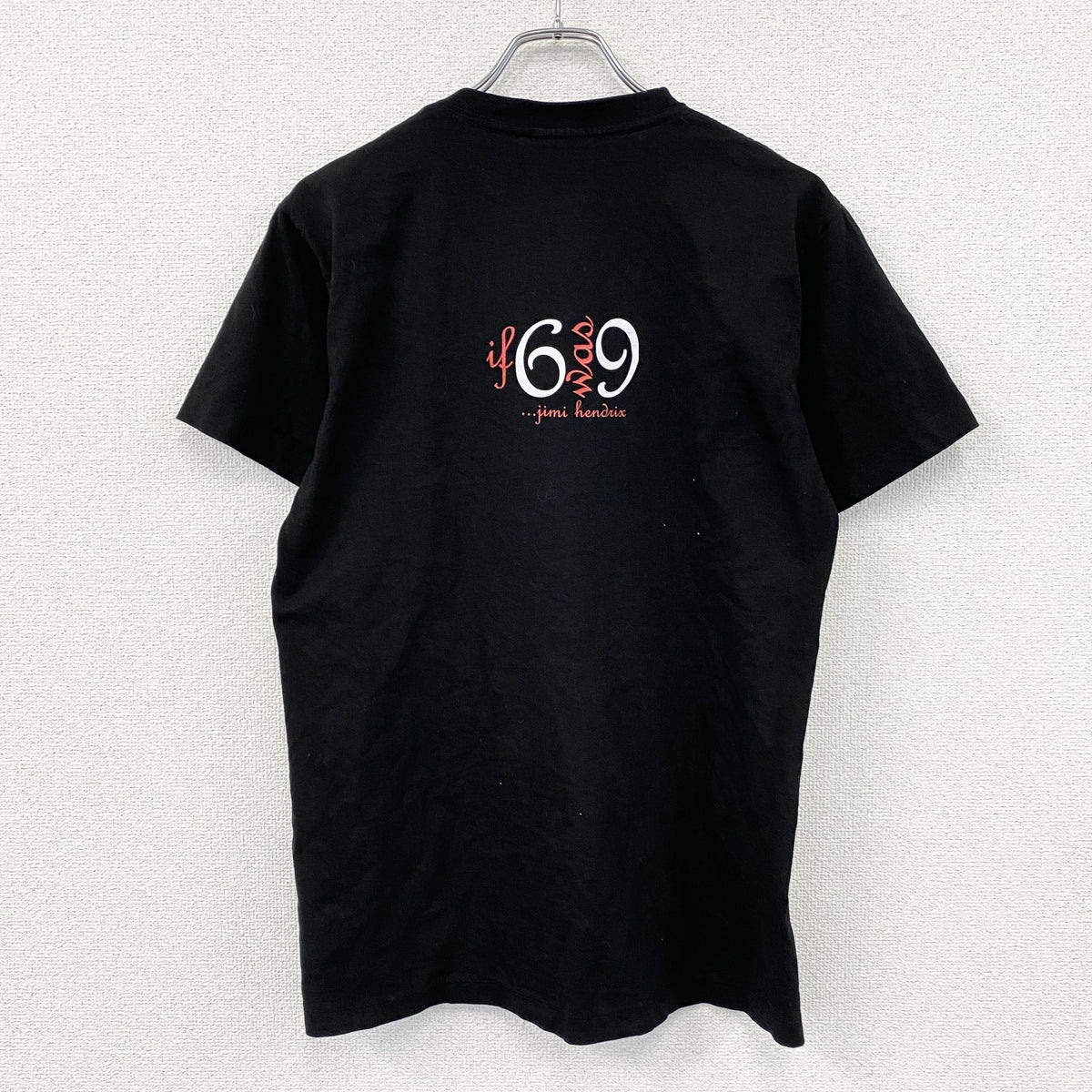 Jimi Hendrix　ジミヘンドリックス　半袖プリントバンドTシャツ　黒　ブラック　古着