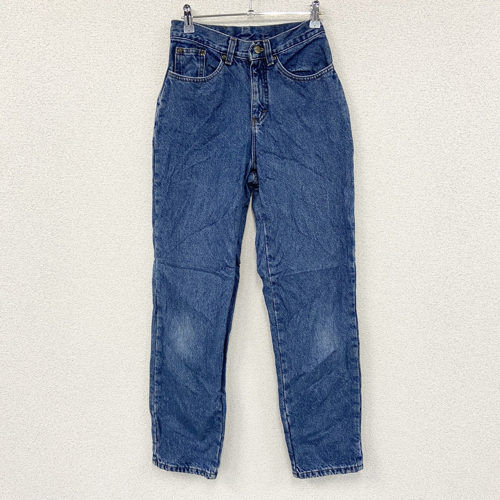 ～90s　L.L.Bean　エルエルビーン　デニムパンツ/ジーンズ　ジップフライ　ネル生地ライナー　革パッチ　インディゴ　　ヴィンテージ　古着