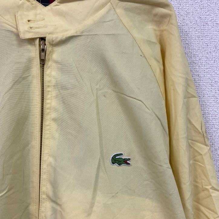 ～80s　LACOSTE　ラコステ　ブルゾン/スイングトップ　ヴィンテージ　黄色　イエロー　2Xサイズ　古着
