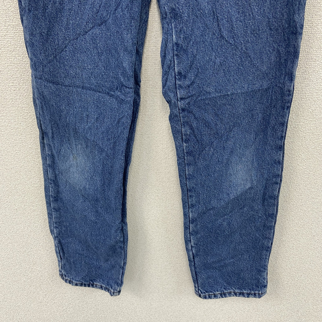 ～90s　L.L.Bean　エルエルビーン　デニムパンツ/ジーンズ　ジップフライ　ネル生地ライナー　革パッチ　インディゴ　　ヴィンテージ　古着