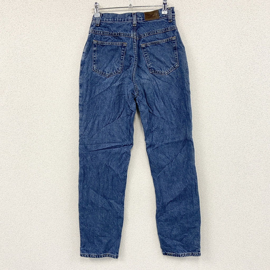 ～90s　L.L.Bean　エルエルビーン　デニムパンツ/ジーンズ　ジップフライ　ネル生地ライナー　革パッチ　インディゴ　　ヴィンテージ　古着