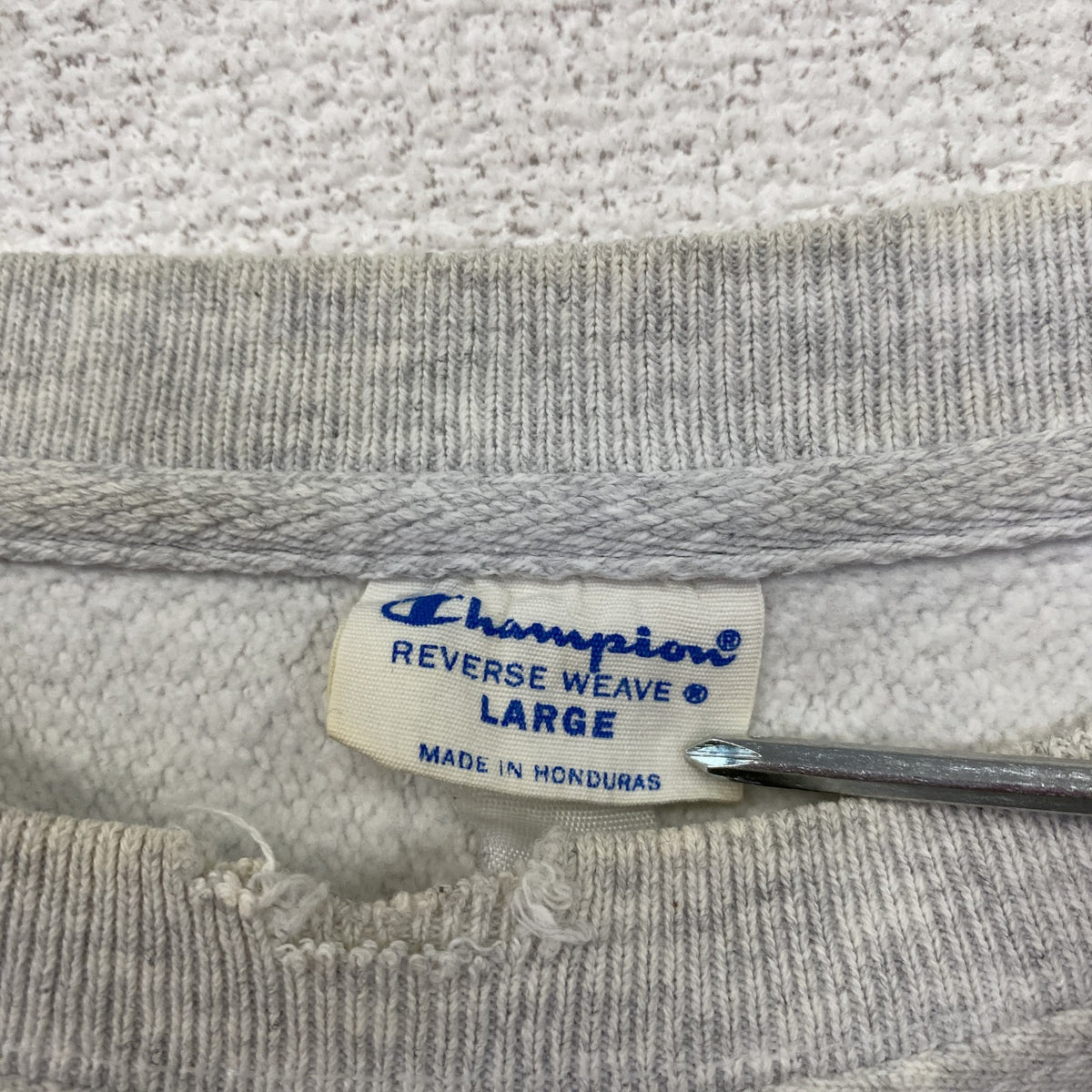 Champion　チャンピオン　リバースウィーブ　スウェット/トレーナー　トリコタグ　復刻　霜降りグレー　XLサイズ　古着