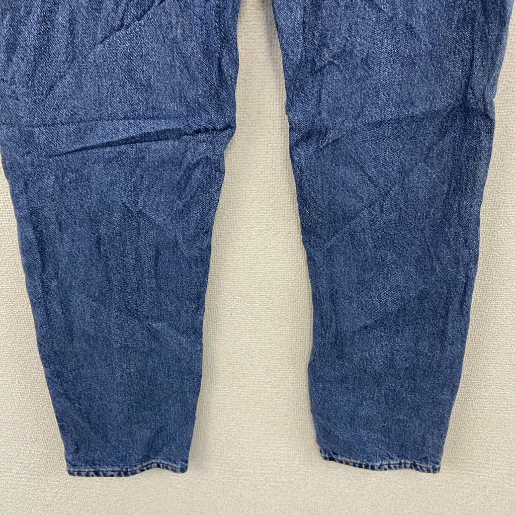 ～90s　L.L.Bean　エルエルビーン　デニムパンツ/ジーンズ　ジップフライ　ネル生地ライナー　革パッチ　インディゴ　　ヴィンテージ　古着