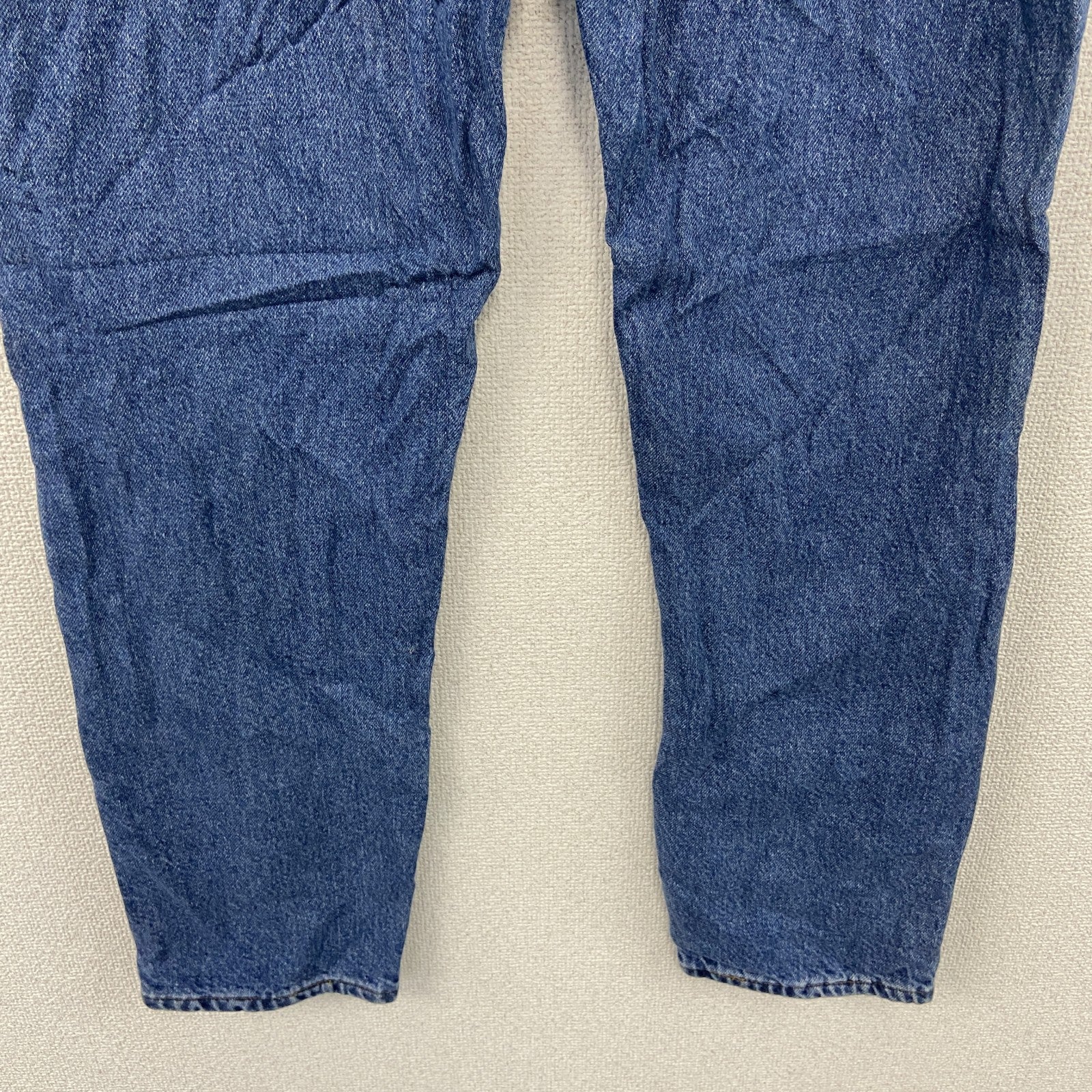 ～90s　L.L.Bean　エルエルビーン　デニムパンツ/ジーンズ　ジップフライ　ネル生地ライナー　革パッチ　インディゴ　　ヴィンテージ　古着