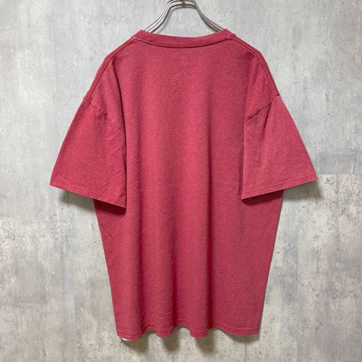 Majestic　マジェスティック　シカゴブラックホークス　半袖プリントTシャツ　赤　レッド　ホッケー　オーバーサイズ　古着