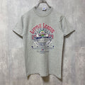 RUSSELL　ラッセル　2009　ワールドシリーズ　70周年記念　半袖プリントTシャツ　グレー　灰色　レトロ　野球　古着