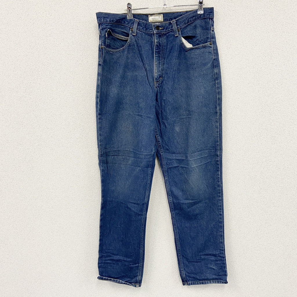 L.L.Bean　エルエルビーン　デニムパンツ/ジーンズ　ジップフライ　革パッチ　インディゴ　W36サイズ　古着
