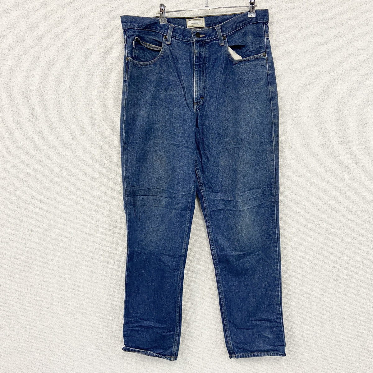 L.L.Bean　エルエルビーン　デニムパンツ/ジーンズ　ジップフライ　革パッチ　インディゴ　W36サイズ　古着