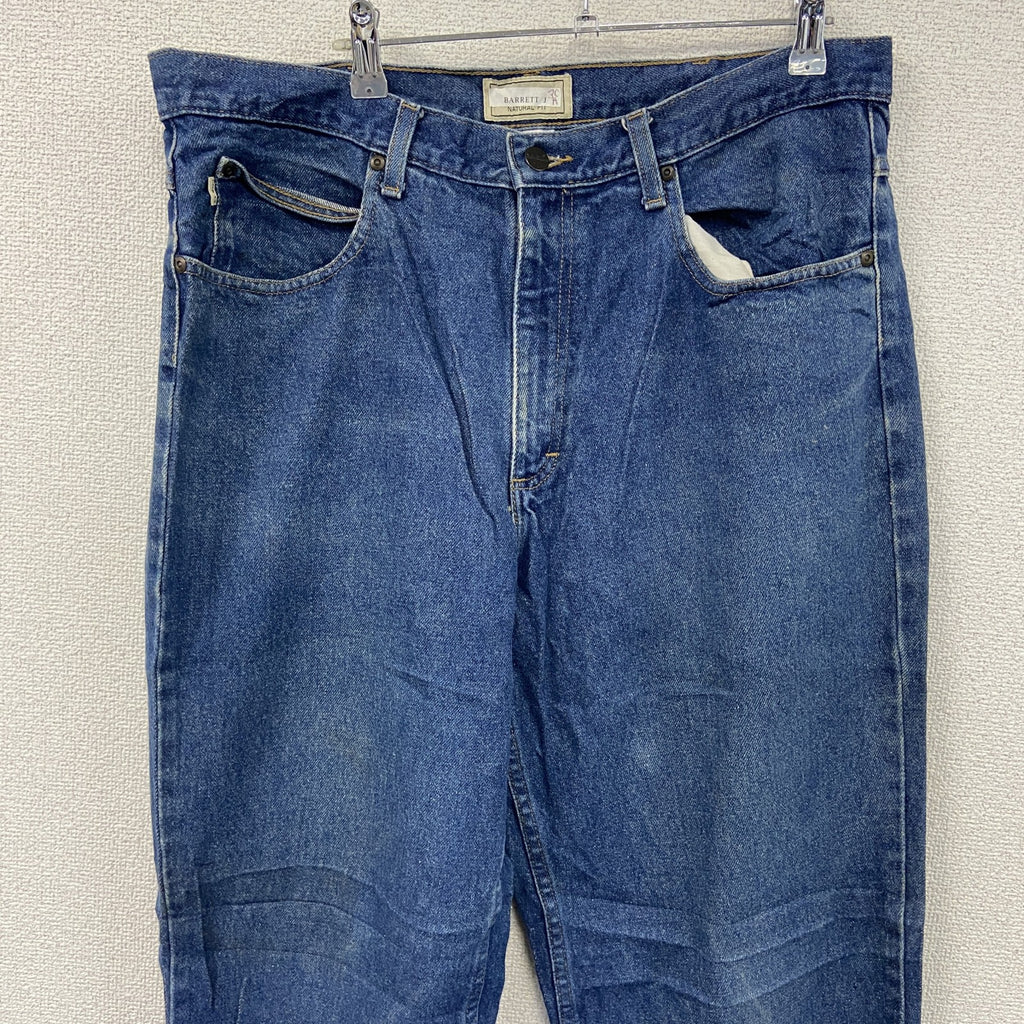 L.L.Bean　エルエルビーン　デニムパンツ/ジーンズ　ジップフライ　革パッチ　インディゴ　W36サイズ　古着