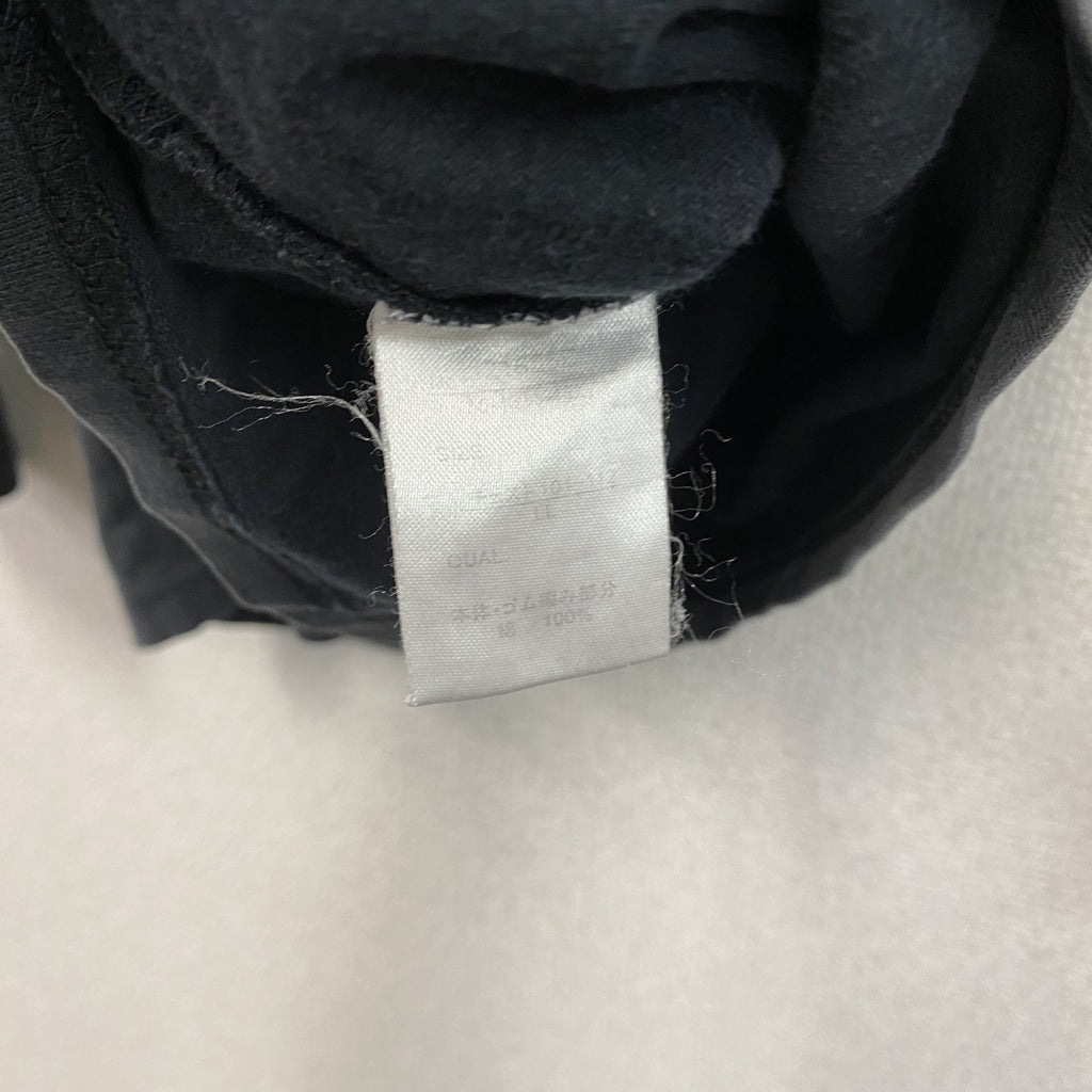 THRUXTON PREMIUM　スラクトンプレミアム　長袖プリントTシャツ/ロンT　y2k　グランジ　黒　ブラック　LLサイズ　
