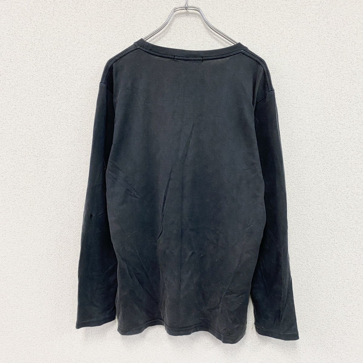 THRUXTON PREMIUM　スラクトンプレミアム　長袖プリントTシャツ/ロンT　y2k　グランジ　黒　ブラック　LLサイズ　