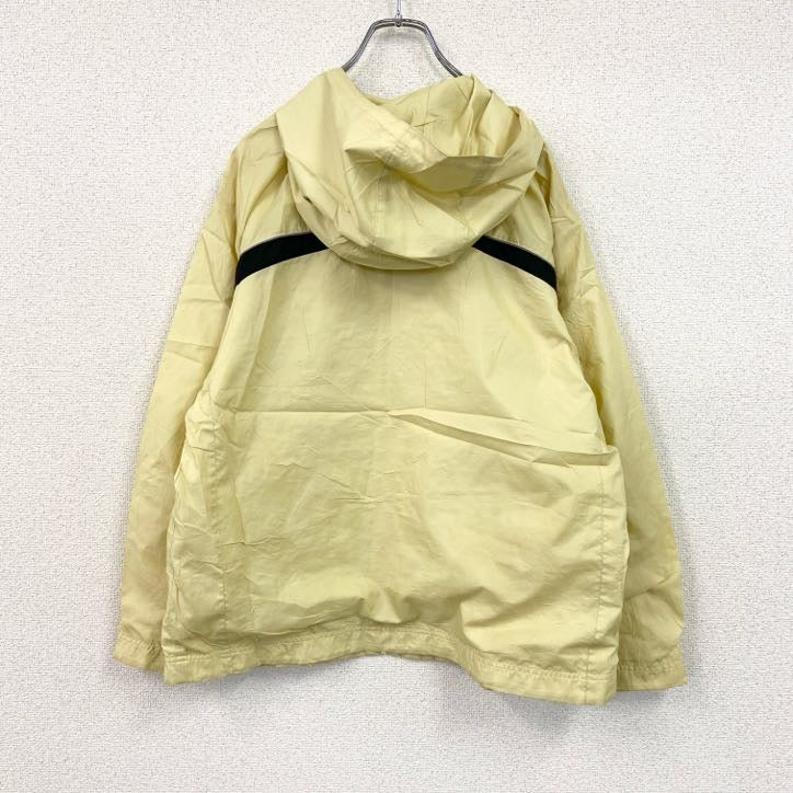 00s　NIKE　ナイキ　ナイロンジャケット　フルジップパーカー　ヴィンテージ　黄　イエロー　Lサイズ