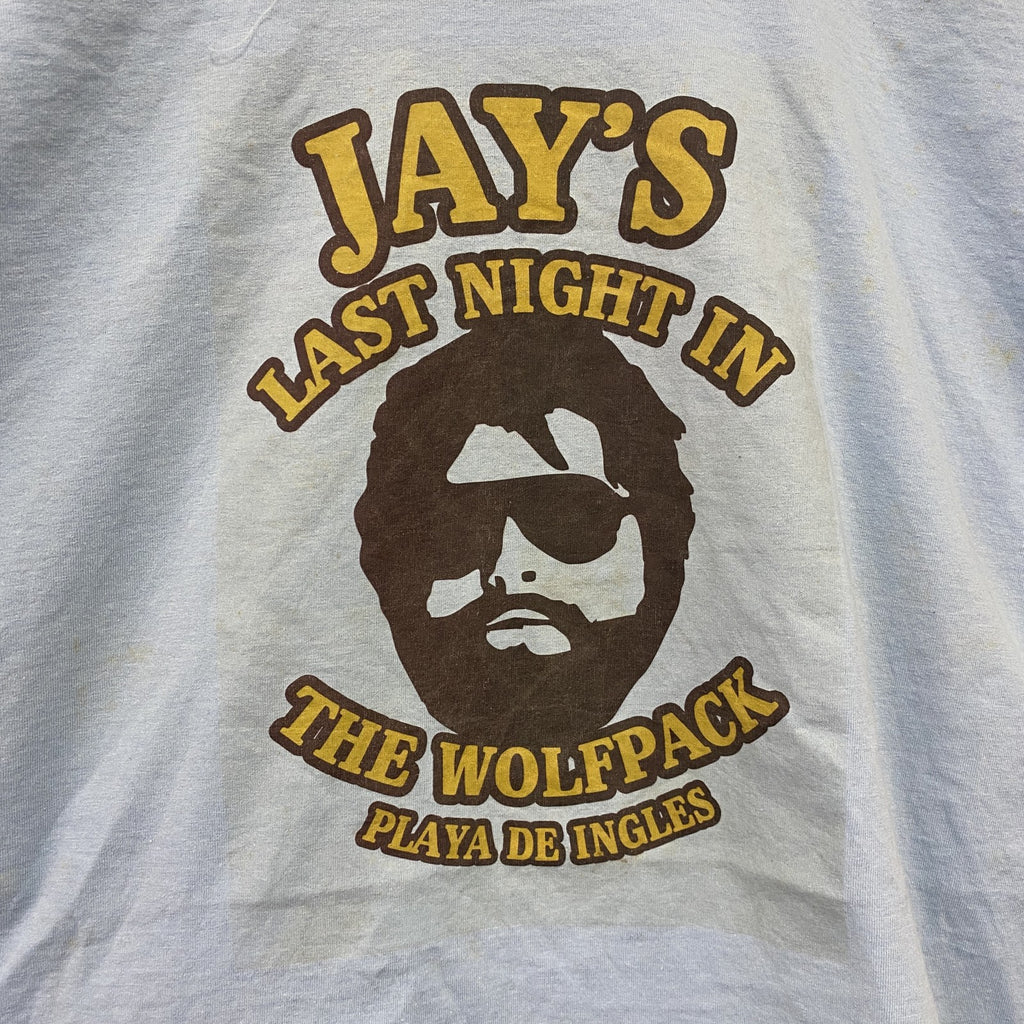 The Hangover　ハングオーバー　FRUIT OF THE LOOM　半袖Tシャツ　ライトブルー　XLサイズ　古着